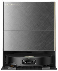 שואב אבק מקרצף רובוטי Dreame דגם X60 Ultra Complete בצבע שחור חזית השואב שואב אבק מקרצף רובוטי Dreame דגם X60 Ultra Complete בצבע שחור חזית השואב