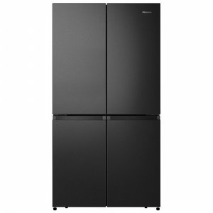 מקרר 4 דלתות 617 ליטר Hisense דגם RQ72BK נירוסטה שחורה חזית המקרר מקרר 4 דלתות 617 ליטר Hisense דגם RQ72BK נירוסטה שחורה חזית המקרר