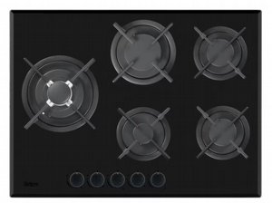 כיריים גז 5 להבות דגם BL70MBG בלרס Bellers זכוכית שחורה מט כיריים גז 5 להבות דגם BL70MBG בלרס Bellers זכוכית שחורה מט