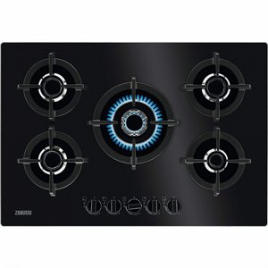 כיריים גז זכוכית 5 מבערים ZANUSSI זנוסי ZGO78520BA | משלוח חינם כיריים גז זכוכית 5 מבערים ZANUSSI זנוסי ZGO78520BA | משלוח חינם