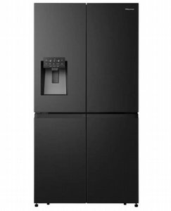 מקרר 4 דלתות 584 ליטר Hisense דגם RQ760N4SBFE נירוסטה שחורה חזית המקרר מקרר 4 דלתות 584 ליטר Hisense דגם RQ760N4SBFE נירוסטה שחורה חזית המקרר