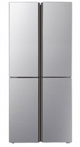 מקרר 4 דלתות 427 ליטר Hisense דגם RQ57S נירוסטה חזית המקרר מקרר 4 דלתות 427 ליטר Hisense דגם RQ57S נירוסטה חזית המקרר