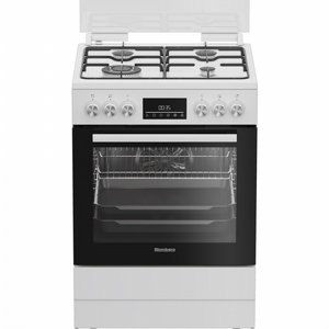 תנור אפייה משולב כיריים 65 ליטר Blomberg דגם HGN8335W צבע לבן תנור אפייה משולב כיריים 65 ליטר Blomberg דגם HGN8335W צבע לבן